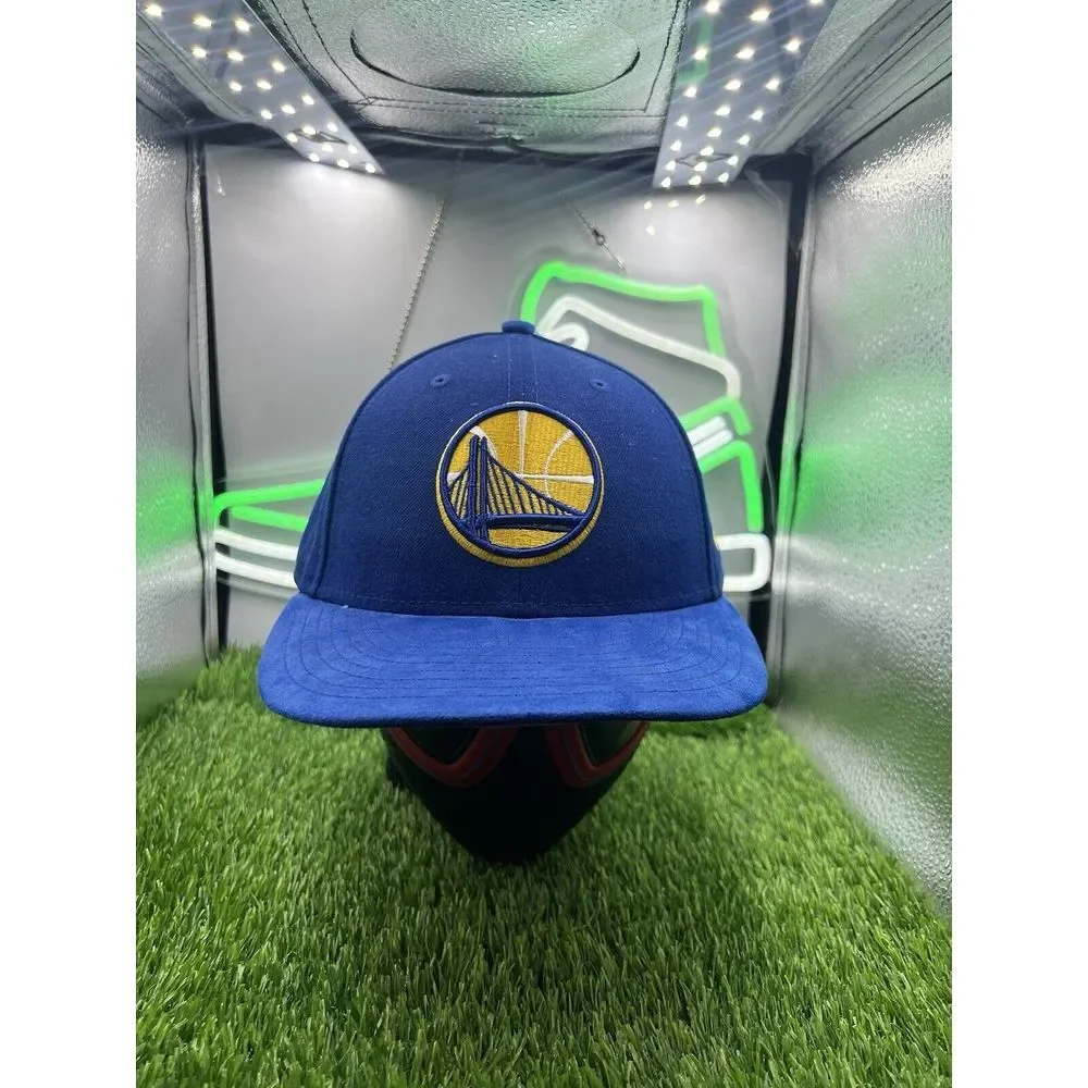 Golden State Warriors‎ Hat Cap Fitted 7 1/2 Blue New Era 59fifty Felt Bill Adult